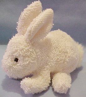 Russ Berrie Home Buddy Nibbly White Bunny Rabbit 5 inches