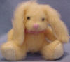 Russ Berrie Easter Plush Gumdrop Bunny Yellow 4 inches
