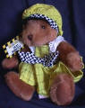 Russ Berrie Mother's Day Mom' Taxi Plush Teddy Bear