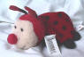 Russ Berrie Ladybug with Red Face and Heart Antennas  5 1/2 inches