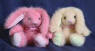 Russ Berrie Easter Plush Gumdrop Bunny Rose 4 inches