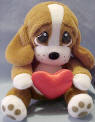 Plush Sad Sam with Red Heart 5 inches
