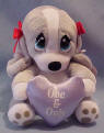 Sad Sam's Honey Valentine's Day One & Only - purple satiny heart pillow  6 inches high