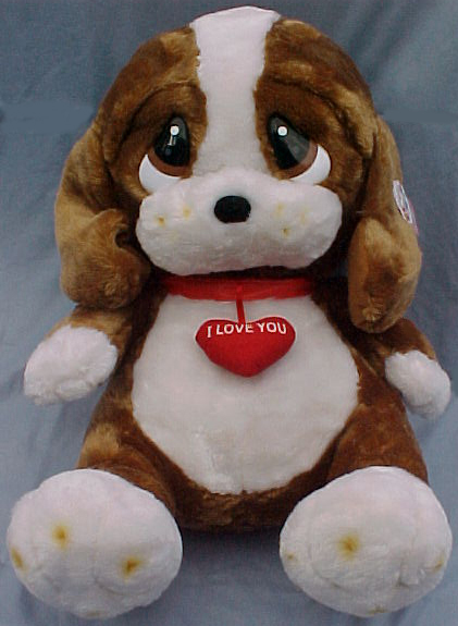 Valentine's Day Sad Sam and Honey come in a Super Sized Talking stuffed animal plush.  Just the right size to hold you!