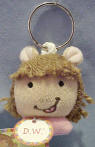Arthur's Sister D W  Plush Key Chain  2 1/2 inches