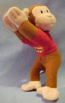 Curious George Plush Clip On 5 inches