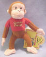 Tidbitz Curious George in his Red T-shirt Talking Plush - makes the noise of a monkey trying to talk 5 inches