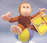 Curious George on Ball Finger Puppet 4 inches