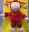 Gund Curious George Finger Puppet 5 inches high