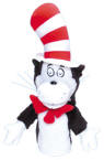 Talking Cat in the Hat Hand Puppet - Says the following phrases: "I'm a cat that can talk, this should be enough for you people." , "Come on kids lets go go go.", "Why I'm the cat in the hat, there's no doubt about that, I'm a super bondiferous feline.", "Little known fact - cats always land on their tushie." 16 inches