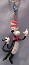Cat in the Hat Cat Key Ring 4 inches