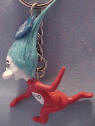 Cat in the Hats Thing 1 Key Ring 3 inches