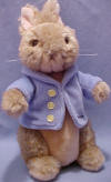 Gund Beatrix Potter Soft Plush Peter Rabbit Small -  Peter Rabbit&nbsp;is plump and soft.  He is wearing a velvety feel blue jacket.  (safe for all ages)  6 inches
