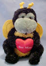 Gund Musical Frog Dressed as Bumble Bee - plays Elvis's "Love Me Tender"  8 inches