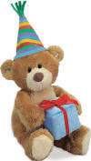 Gund Thinking of You Happy Birthday Teddy Bear silky soft plush, comes in its original gift box  7 inches high
