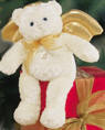 Gund Musical Heavenly Angel Blue Eyed Teddy Bear Medium - plays "Silently Night" when tummy is pressed 8 inches