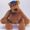 Gund Graduation Slacker Junior Teddy Bear with Blue Cap with Yellow Tassel  soft and cuddly brown teddy bear with a plump belly safe for children 12 inches high