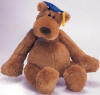 Gund Graduation Master Slacker Teddy Bear with Blue Cap with Yellow Tassel soft and cuddly brown teddy bear with a plump belly safe for children 20 inches high