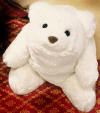 Snuffles White Bear Medium - very soft, safe for all ages 8 inches