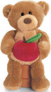 Gund Thinking of You Teddy Bear with Apple for the Teacher - silky soft plush  7 inches