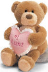 Gund Thinking of You Teddy Bear #1 Aunt - silky soft plush 7 inches