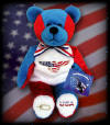 Allegiance II - The God Bless America Bear "One Nation under God, indivisible, with liberty and justice for all. Blessed is the nation whose God is the Lord, the people he chose for his inheritance." - Psalms 33:1(NIV)