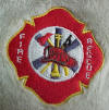 Back View of The God Bless Our Firefighters Teddy Bear Bible Verse inside the tag "When thou passest through the waters, I will be with thee; and through the rivers, they shall not overflow thee; when thou walkest through the fire, thou shalt not be burned; neither shall the flame kindle upon thee." Isaiah 43:2 Bear is 9 inches high