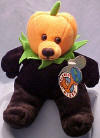 Planet Plush Jacko Bear with Black Body and Orange Head 8 inches