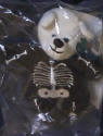 Planet Plush Bonesy Black Skeleton Bear with White Head 8 inches