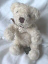Russ Berrie Plush Cream Teddy Bears in Love 6 inches