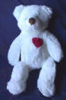 Russ Berrie Plush Heartstrings Teddy Bear Medium 11 inches