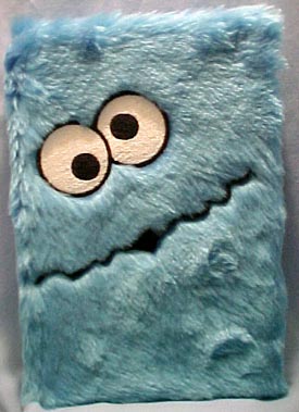 Click here to go to our Sesame Street Muppet Characters Cookie Monster and Bert make adorable Plush covers on these Writing Journals.