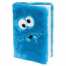 Sesame Street Soft Plush Covered Cookie Monster Address Book - the address is really a hard covered book except it has a plush covering over it to look just like Cookie Monster's furry blue body with his face on the front.  the interior of the address book has Cookie monster peeking over the top of the pages. 6 inches by 5 inches by 1 inch