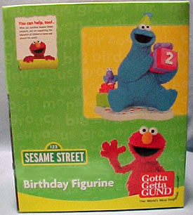 Each of the Sesame Street Muppet Birthday Figurines come in their original box.