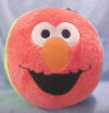 Gund Sesame Street Plush Ball with Cookie Monster, Oscar the Grouch and Elmo on the sides - each face is on a side of the ball.  36 inch circumference