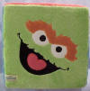 Gund Sesame Street Plush Block with Cookie Monster, Oscar the Grouch, Elmo, Zoe, Grover and Big Bird on each of the sides - each face is on a side of the block.    11 1/2 inch cube