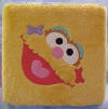 Gund Sesame Street Plush Block with Cookie Monster, Oscar the Grouch, Elmo, Zoe, Grover and Big Bird on each of the sides - each face is on a side of the block.    11 1/2 inch cube
