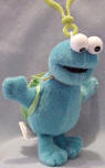 Gund Sesame Street Plush Cookie Monster with Backpack Clip On 5 1/2 inches