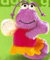 Gund Sesame Street Plush Lilac Tweedlebug Clip On  5 inches