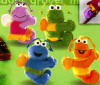 Gund Sesame Street Set of 4 Tweedlebug Clip Ons 5 inches each