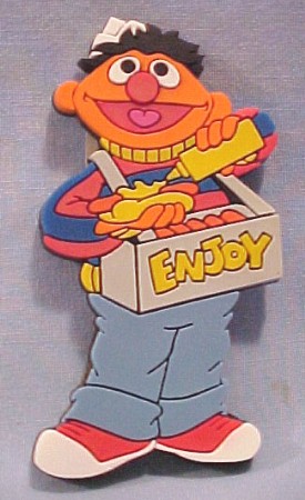 Click here to go to our Sesame Street Magnets Attach these Sesame Street Magnets to your Fridge to make you smile!  Grover, Elmo, Cookie Monster, Big Bird and Ernie are sure to make you smile!