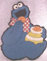 Sesame Street Cookie Monster in the Cookie Jar Vinyl Magnet 3 1/4 inches by 2 1/4 inches