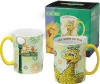 Gund Sesame Street Ceramic Big Bird Mug - &nbsp;inside of mug reads "a-b-c another cup for me!", bottom of the mug reads "Big Bird&nbsp;- Birthday:  March 20" (this comes in a gift box) 4 1/2 inches high 15 ounce mug