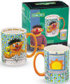 Gund Sesame Street Ceramic Ernie with Rubber Duckie Mug - inside of mug reads "Rise n' Shine, Rubber Duckie", bottom of the mug reads "Ernie &nbsp;- Birthday:  January 28" (this comes in a gift box) 4 1/2 inches high 15 ounce mug