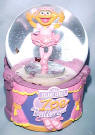 Gund Sesame Street Zoe Ballerina Water Globe  6 1/2 inches high 4 1/2 inches wide