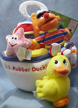 Click here to go to our We carry a large selection of Sesame Street Merchandise for Baby and Toddlers from Bath Tub Toys to Plush Activity Toys.  Find Elmo, Ernie, Bert, Big Bird, Grover and all the rest of the gang Right here and ready to play!