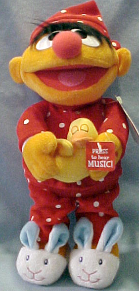 Click to go to our What goes together better than Music and Sesame Street.  ELMO and the Sesame Street Theme Song!  We carry Musical Plush Sesame Street Characters all dressed up and ready for bed with blankies in monster hands!