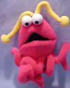 Gund Sesame Street Plush Doll Hot Pink Martian 5 inch body 3 1/4 inch antennas 5 inch tentacles
