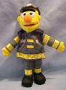 Gund Sesame Street Plush Fireman Bert - Bert is made from a soft plush fabric.  He looks adorable in his Fire fighter uniform, a great way to promote imagination 9 inches