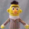 Gund Sesame Street Plush Bert Finger Puppet 4 1/2 inches